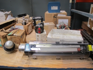 LOT TO INCLUDE BUT NOT LIMITED TO: (1) HEATER, SPACE TYPE, MOTOR KIND, 36"L X 1-1/2"W SIZE, 1394W @ 480V RATING, (2) HANDLE, ASSY 2 KIND. FOR NEMA 4 ENCLOSURE, WITH SPECIAL OPERATING MOUNTING BOLTS, (2) SHEAVES, 5.68" DIAMETER, BUSHED BORE, CAST IRON MATERIAL, B SIZE, (2) SHEAVES, 9.28" DIAMETER, BUSHED BORE, CAST IRON MATERIAL, B SIZE, (1) SWITCH, TOGGLE TYPE, 1 POLE CONTACT, 120/277VAC 20A 1PHASE ELEC RATING, SCREWED TERMINAL, PUSH/PULL ACTION, (2) DETECTOR, FIRE PROTECTION TYPE, 136 DEGREE F SET TEMPERATURE, THERMAL KIND. LOADING & HANDLING FEE $15-4139